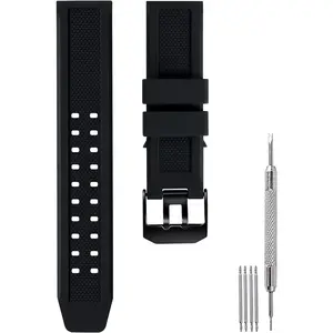 Ritche Watch Band 23mm Rubber Strap Luminox 3050/3950 Replacement Band Luminox 3080 Replacement Silicone Watch Bands, Valentine's day gifts for him or her