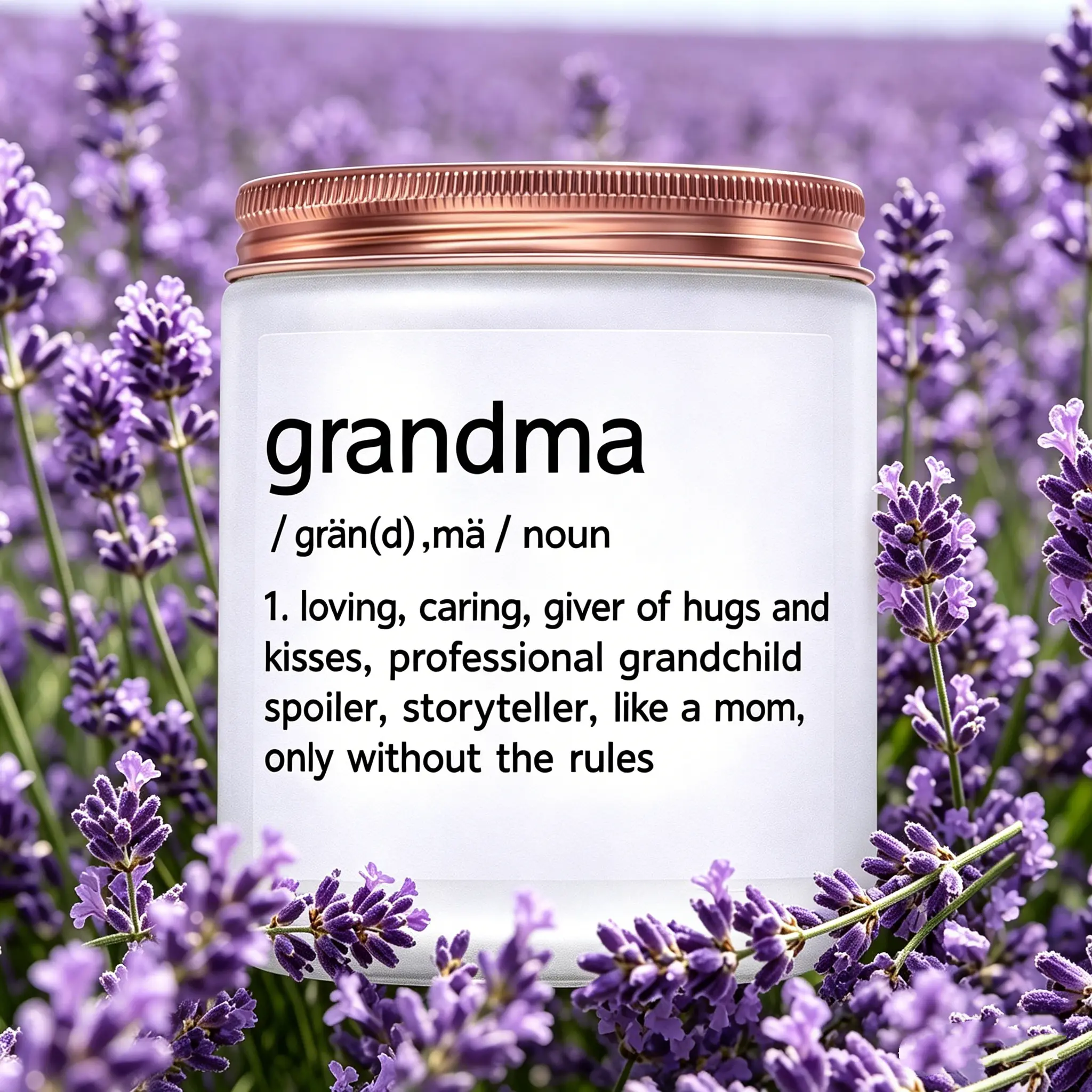 【Mother】Gifts for Grandma, Grandma Birthday Christmas Mother's Day Gifts, First Time Grandma’s Gift from Granddaughter Grandson - Lavender Scented Candle home decor