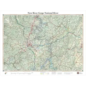 New River Gorge National Park, West Virginia Recreation Map