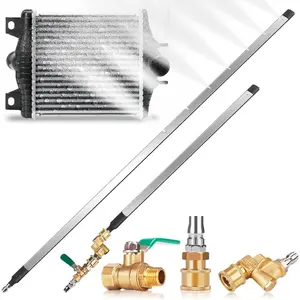 47" & 24" Radiator Wand, 4500 PSI Radiator Cleaner Wand with & Air Dual-Purpose Connector, Radiator Pressure Washer Wand for Car, Truck, Tractor