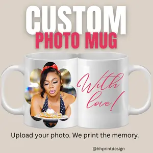 Custom Photo Mug | 15oz Memory Mug | Personalized Picture Mug