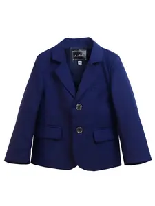 Boys Exquisite Ceremony Plain Long Sleeve Fitted Blazer (Single Jacket) Formal Wear | Meticulous Details & Full of Ambiance | Ideal for Coming-of-Age Ceremonies, Special Events, Performances & Family Portraits - 21173