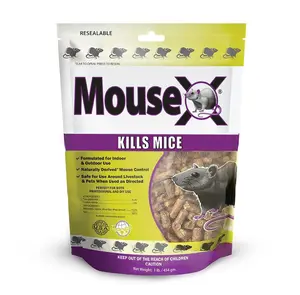 MouseX Rodent Control Bait Pellets for Rats & Mice – Poison Free, Pet Safe | Indoor & Outdoor Use Pellets |1 lb. Bag