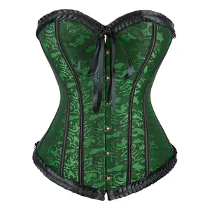 Floral Overbust Corsets for Women Corset Top Halloween Costumes ldeas Party Outfit Gothic Corset 2805-D1