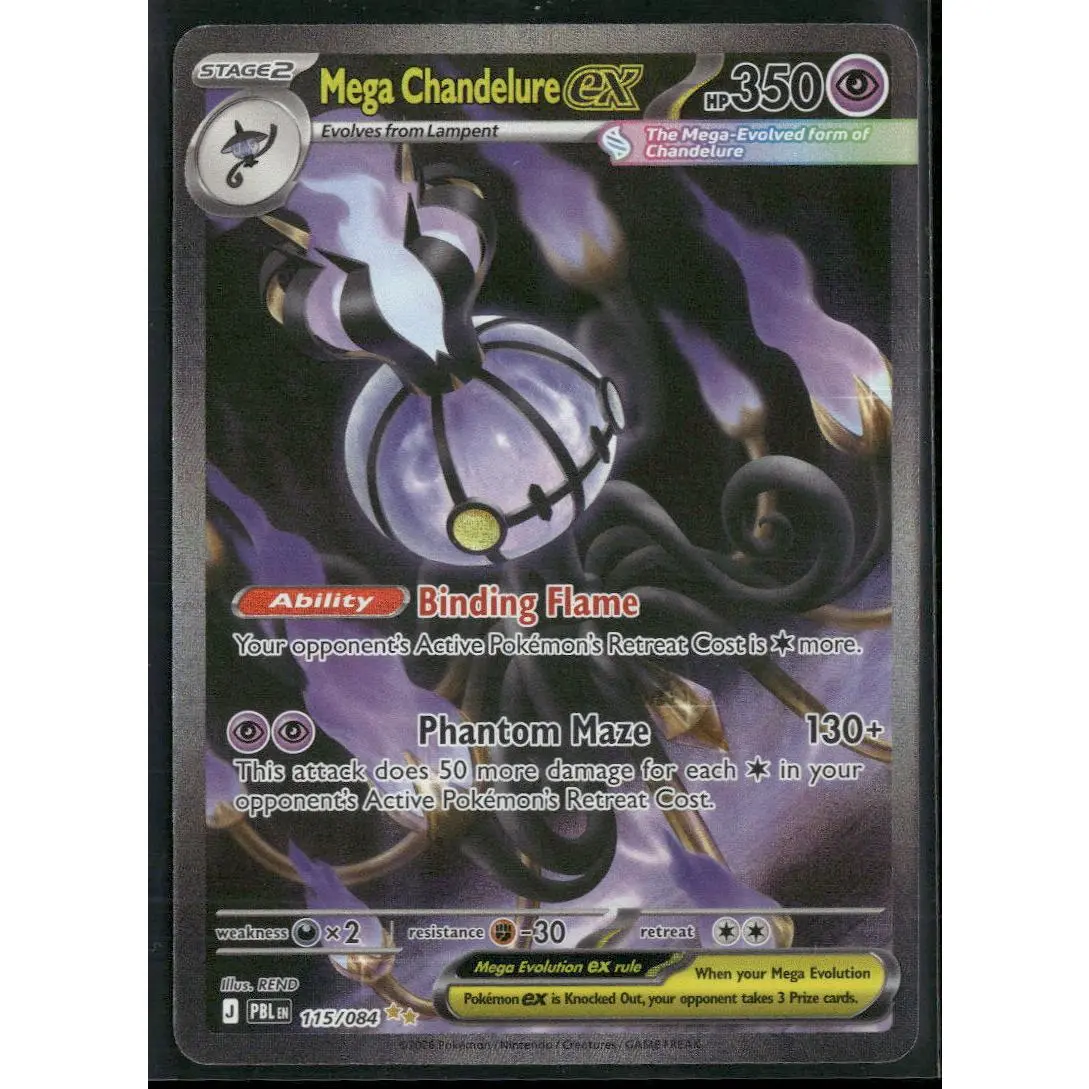 ME05: Pitch Black Mega Chandelure ex #115/084