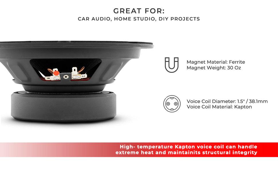 DS18 PRO-GM8.4B 8" Mid-Range Loudspeaker with Bullet 580 Watts 4-Ohm