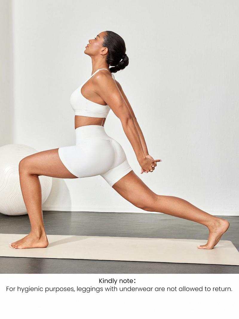 GLOWMODE 4.3" FeatherFit High-Rise Waist Shorts With Built-In Shorts Non-Slip Grips Low Impact Yoga Pilates Studio Daily Casual Wear TikTokShopBlackFriday