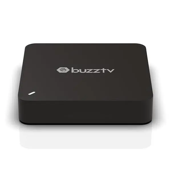 BuzzTV G-Series Google TV Set Top Box - 4GB RAM, 64GB Storage, AI Upscaling, Wi-Fi 6, Gigabit Port, Gigabit Ethernet, Voice Remote
