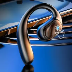 Wireless Bluetooth-compatible Earbuds Single Earphone Headset Bluetooth-compatible 5.3 Version, Wireless Electronic Headphones for Sports Business Meetings Learning Anti-Interference High Fidelity Sound