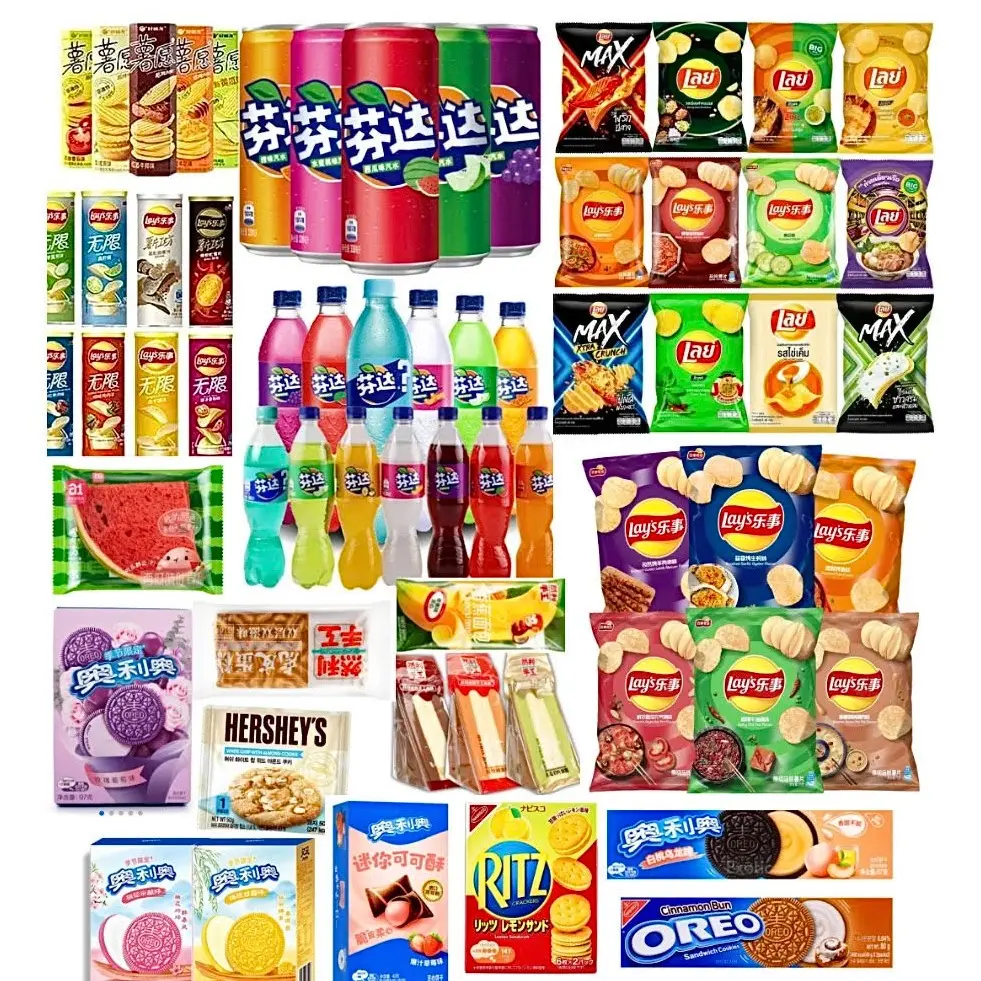 6LB Assorted Asian Snack Box Sweet & Savory Ramen Drinks Multipack Wide Selection Variety Delights Inclusive Snacks