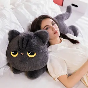 Cute Cat Plush Pillow, Soft Plush Toy for Kids and Girls, Huggable Plush Cushion, Perfect Gift for Children, Cozy and Comfortable