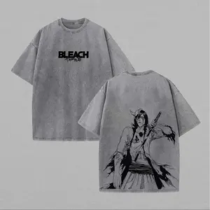 Bleach Printed Unisex Washed T-Shirt37