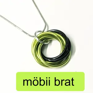 möbii brat - jewelry - #bratsummer - Stylish Fidget Keychains, Necklaces, or Earrings - by Steel Lynx
