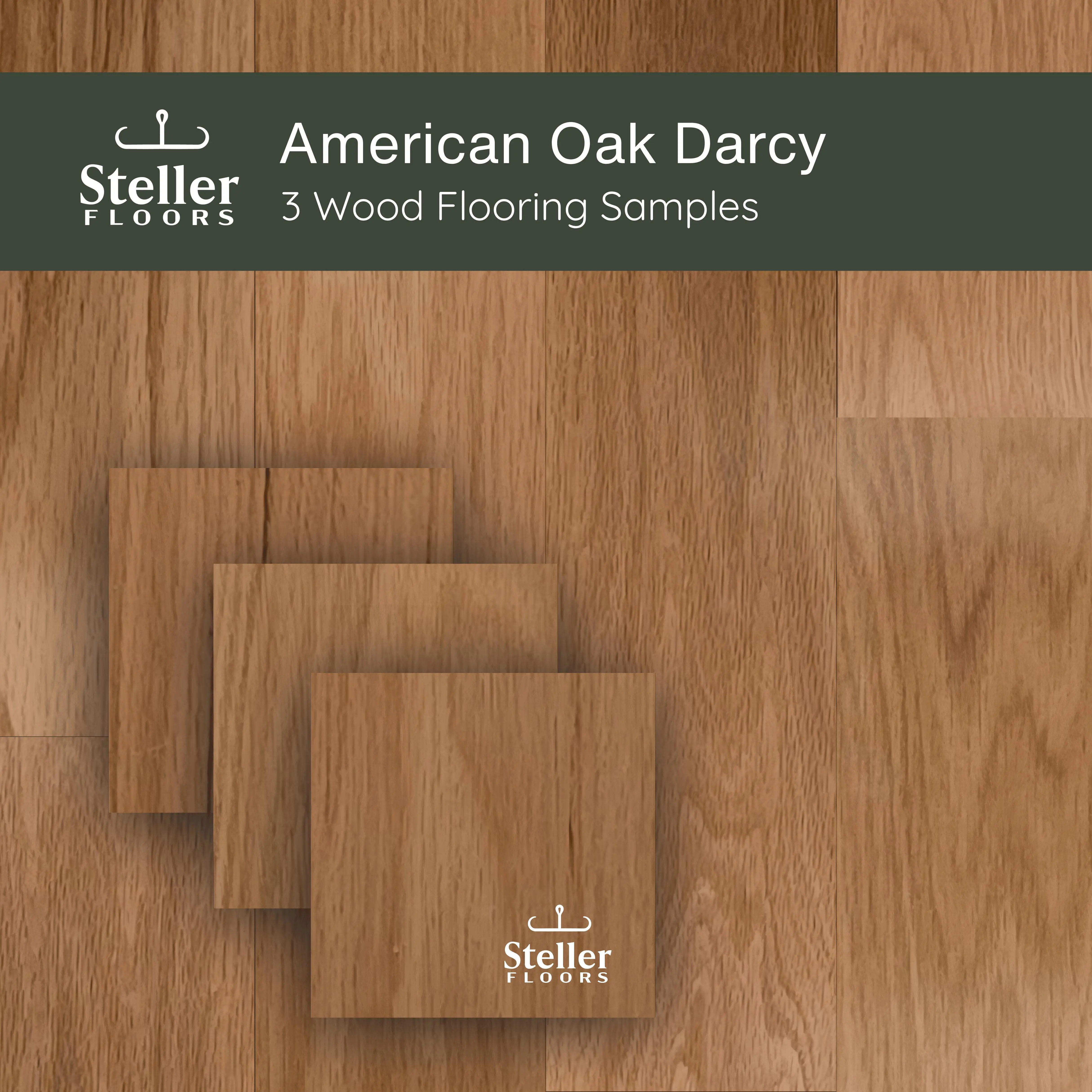 American Oak Darcy by Steller Floors - Sample 3-Pack - Includes Clip System