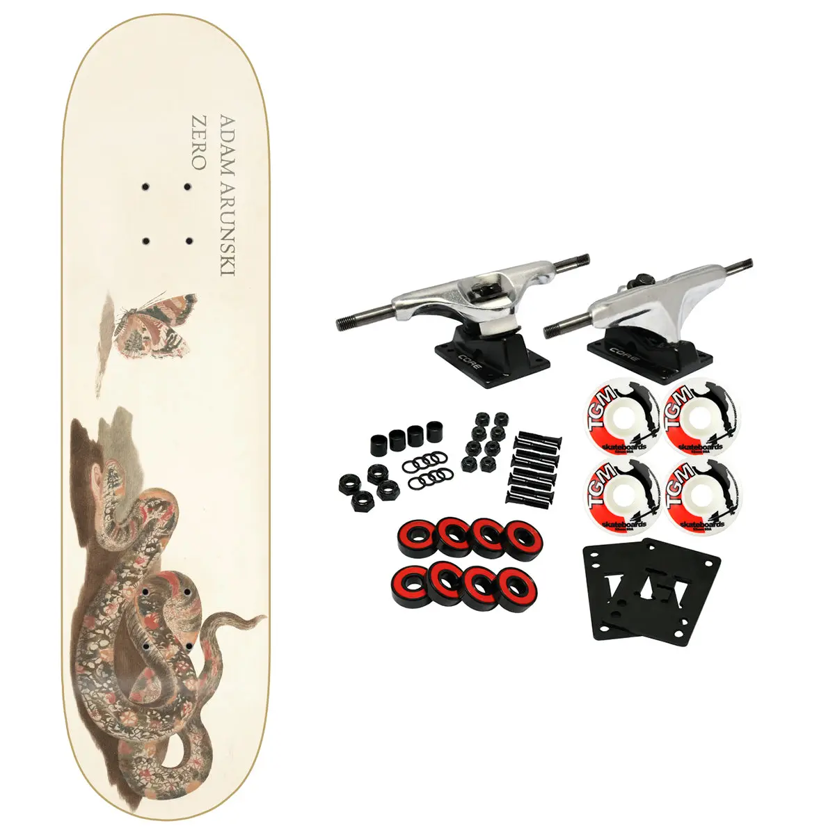 Zero Skateboard Complete Adam Arunski Reptiles 8.5" x 32.3"