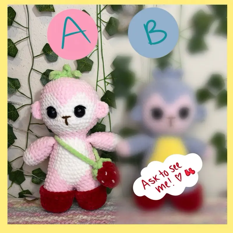 Handmade crochet monkeys
