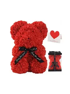 Handmade Bow Teddy Bear Gift Box, Perfect for Couples, Valentine's Day, Anniversaries, Birthdays, Halloween, Christmas, Easter