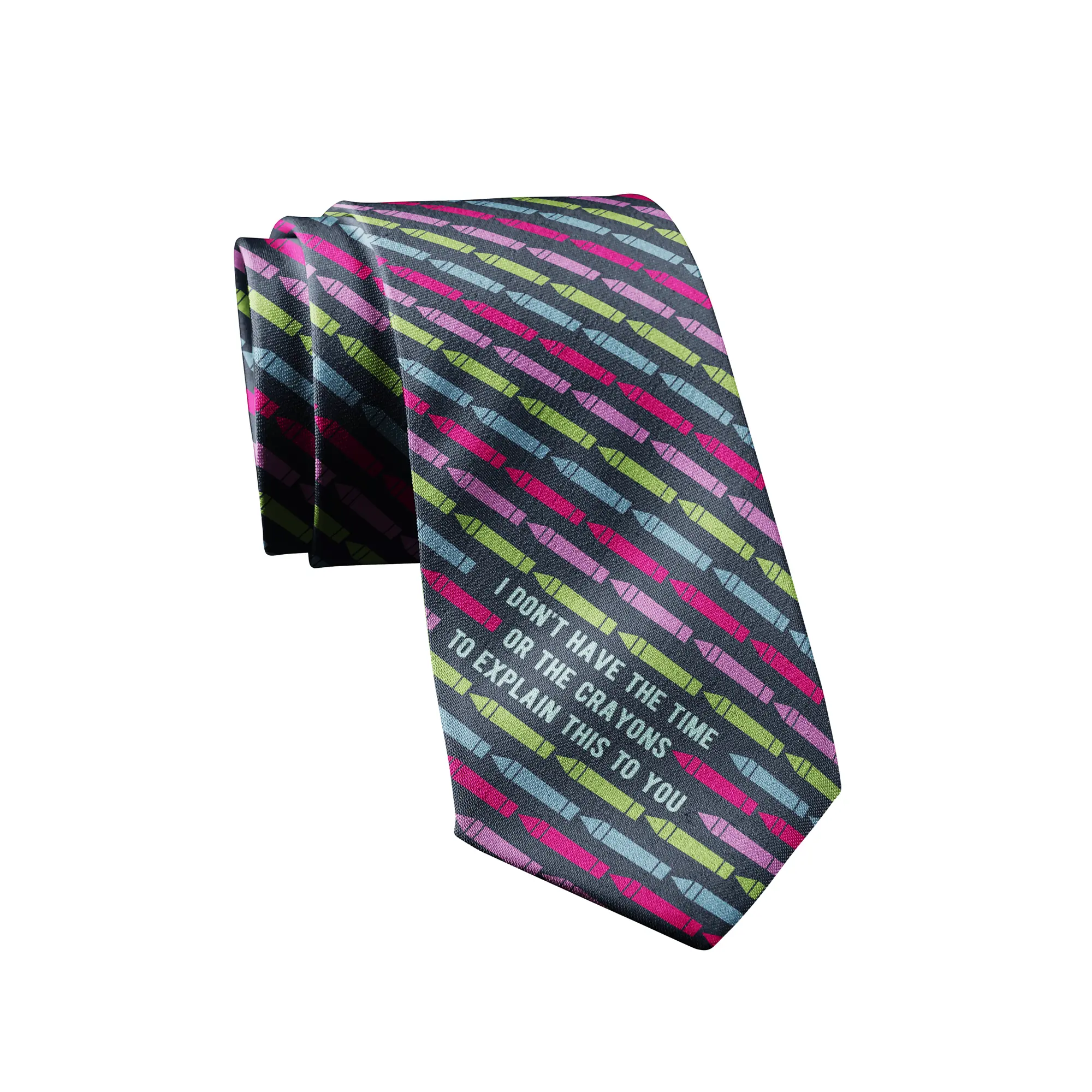 I Don't Have The Time Or The Crayons to Explain This to You Necktie Funny Ties Mens Novelty Neckties Nerdy Tie Funny Ties I Don't Have The Time Or The Crayons to Explain This to You Necktie Funny Ties Mens Novelty Neckties Nerdy Tie Funny Ties