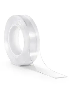 VEVOR Double Sided Tape Heavy Duty, Summervibes, 16 ft Long Nano Mounting Tape, Strong Adhesive & Reusable, Clear Two Sided Wall Tape, Removable Poster Picture Hanging Strips for Home, Office, Car, Outdoor Use