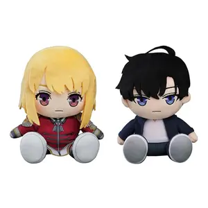 Anime Plush Toys Sung Jin Woo Plushies Cha Hae-In figure Cartoon Stuffed Doll soft Decora Pillow Collectibles Birthday Gift