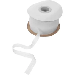 1 Roll White Fusible Interfacing Fabrics for Clothing, Non-Woven Fabric Strip, Lining Fusible Interfacing Strips - 0.39" X 109 Yards, Fusing Tape for Sewing