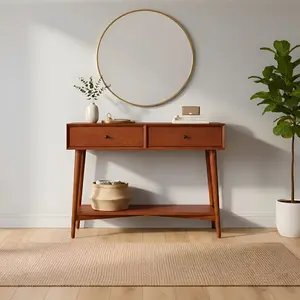 Flynn Console Table, Chestnut