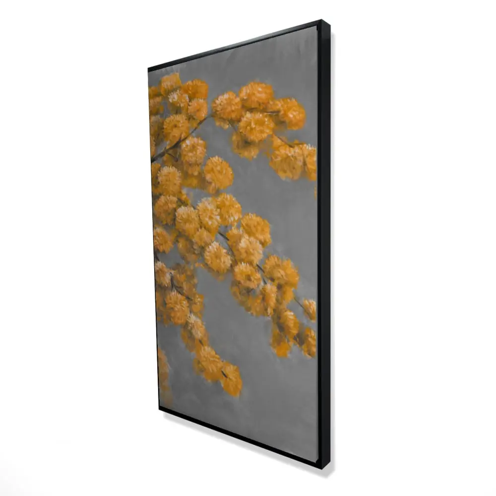 24x48 in Golden Wattle Floral Botanical Framed Print - 360 Stand, Hangable Home Office Wall Decoration, Artistic Plant Photo, Australian Home Inspo, Botanical Aesthetic Ideal Gift