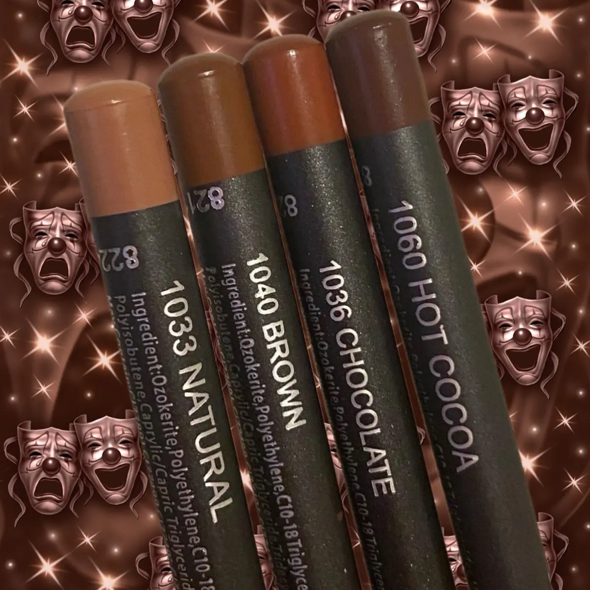 Chocolate Fall Bundle Long-lasting Lip Liner - 1060 Hot Cocoa, 1040 Natural, 1033 Natural, Eyeliner - Makeup Cosmetic Set Lipliner for Versatile Pairing and Stylish Look