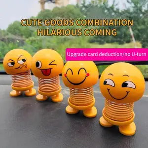 Cute head shaking ornaments, home decompression car ornaments