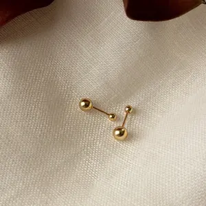 Hailey Ball Studs by Caitlyn Minimalist