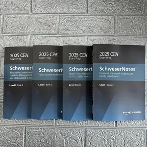 2025 2025 CFA Level 1 SchweserNotes Fimancial Statement Analysis and Equity Investments,Quantitative Methods, English Notes Books