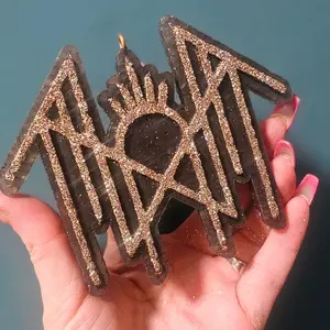 "Sleep Tkn" Black and Gold Car freshie- Butt Nakd