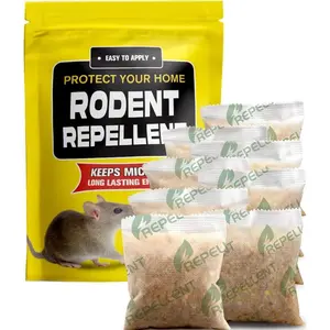 Rodent Repellent Pouches, Mice Repellent Indoor and Outdoor, Rat Repellent for House, Mouse Repellent, Outdoor Rat Deterrent, Extra-Strength 3 Months Protection, Naturally and Safely-8P