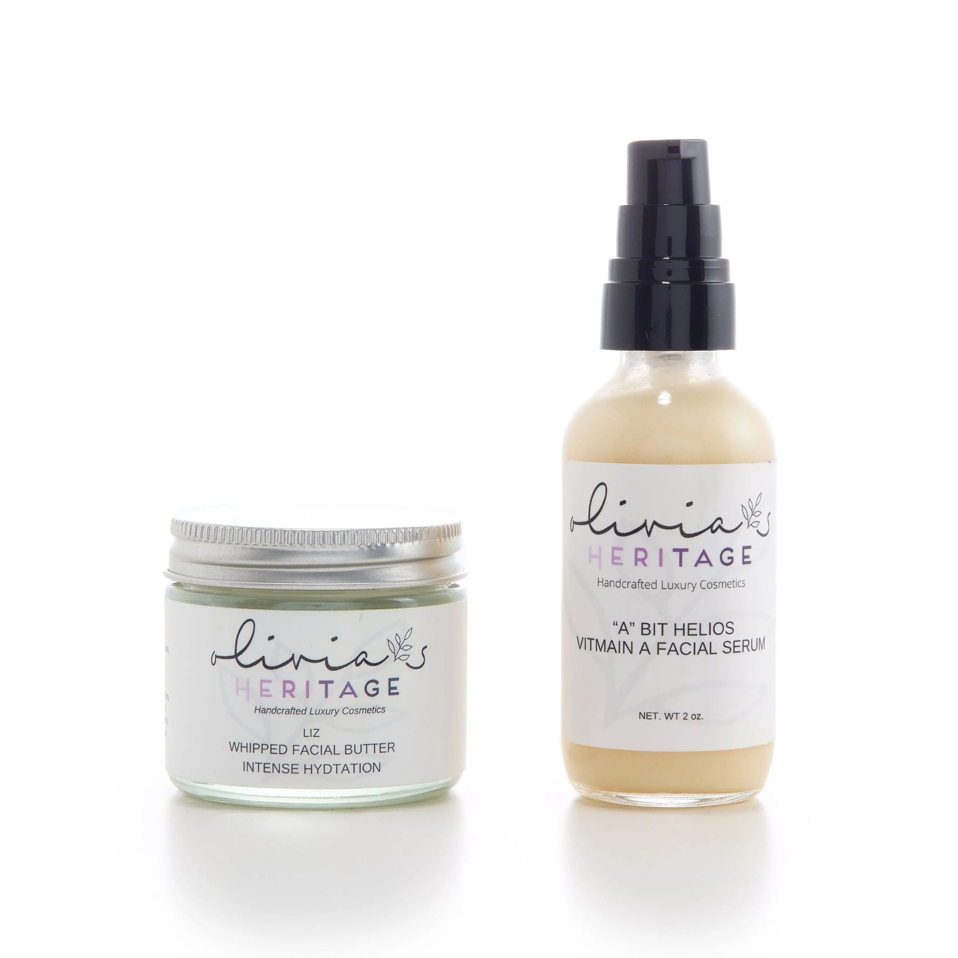 Olivia Heritage Nourish & Renew Bundle - Liz Butter & Hilos Vitamin A Serum for Nightly Renewal & Collagen Support