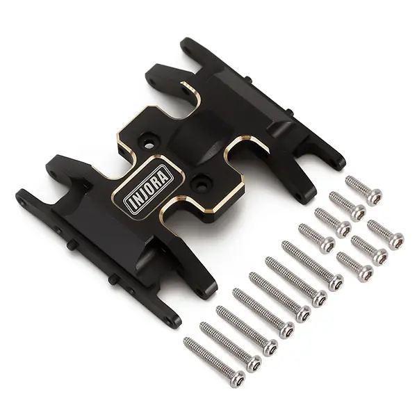 INJORA Brass Skid Plate-Heavy Counterweight Chassis Accessories for 1/24 RC Crawler Car Axial SCX24 Gladiator Bronco C10 JLU Deadbolt Upgrades Parts, 15g