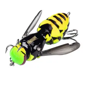 KINGDOM Wasp Crawl Bait Mystery Pack - 3 Premium Topwater Artificial Fishing Baits for Outdoor Fishing Activities