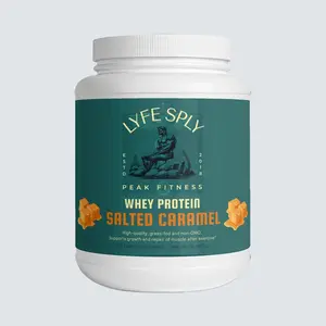 LYFE SPLY Non-GMO Grass-Fed Whey Protein (Salted Caramel Flavor) Fitness Healthcare