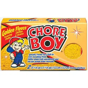 The Spic And Span Company Chore Boy Golden Fleece Scouring Cloth 00217 2CT