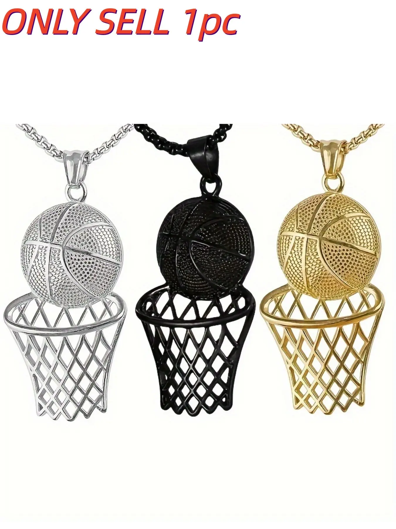 Fashion Basketball Hoop Pendant Necklace, Accessory Necklace, European and American Hip Hop Creative Design, Perfect for Daily Wear and Sports