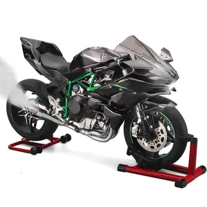 Motorcycle Model Party Gift, 1 Box 1:6 Kawasaki H2R Alloy Motorcycle Model, Motorcycle Model Collection, Dynamic Alloy Motorcycle Model Gift for Lovers Friends Family