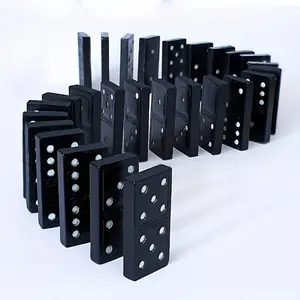 28-Piece Dominoes Game Set, Fun Tabletop Domino Toy for Outdoor Camping & Travel, Wooden Box Domino Tiles, Perfect for Christmas Halloween Easter Parties