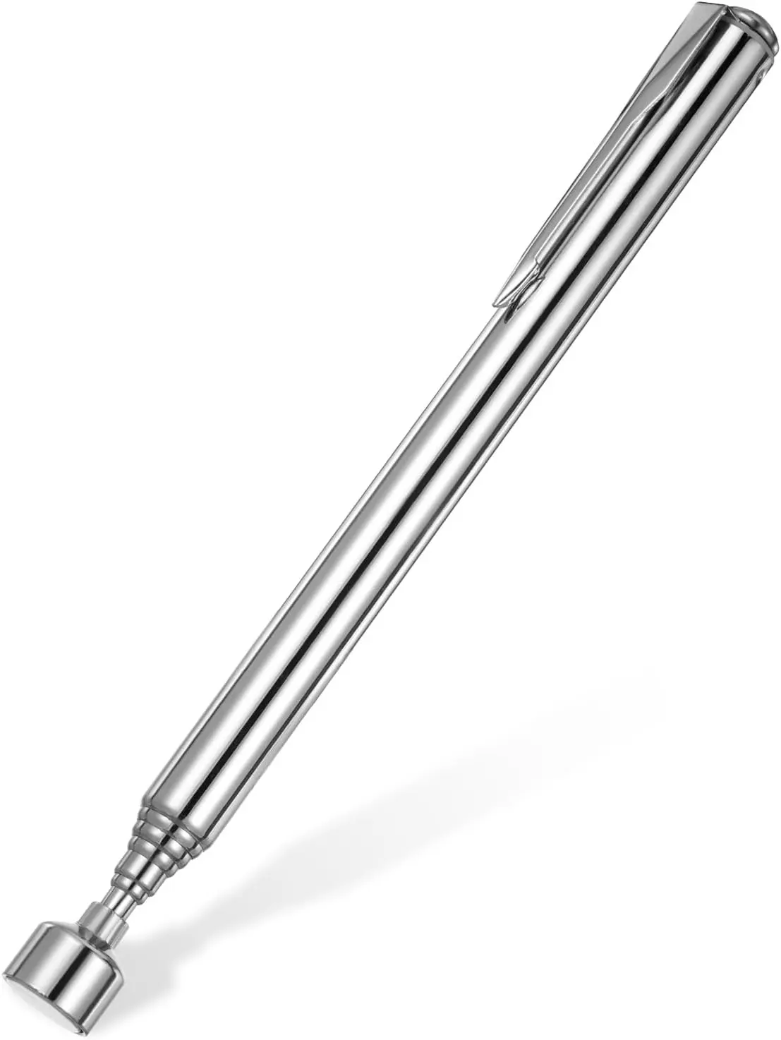 Telescoping Magnetic Pickup Tool, 3.5lbs Telescopic Magnet Pickup Sticks, Extendable Magnet Pick Up Stick with Pocket Clip, Multi Pickup Tool for Man, Father, Father's Day, Christmas Gift