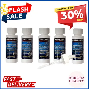 Kirkland Minoxidil 5% Topical Solution Extra Strength Hair Regrowth for Men Dropper (1 to 24 supplies available) (5 month supply) Hair Care beard