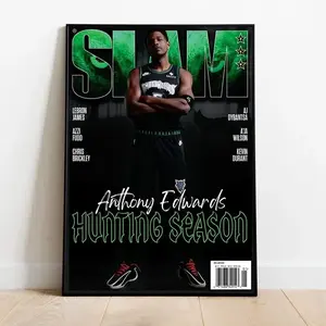 Anthony Edwards Hunting Season Magazine NBA Cover Poster