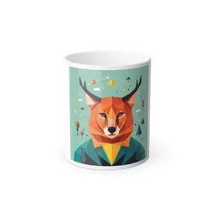 Color Morphing Mug, 11oz Cup Tumbler Reusable Drinkware Coffee Sturdy Glossy Ceramic