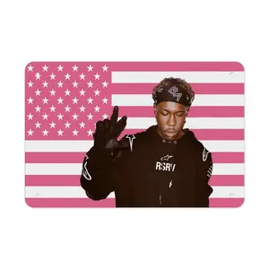 Destroy Lonely Printed Metal Painting for Garage, Home, Cafe, Bar, Bathroom Wall Decoration Premium Sign 8x12 In