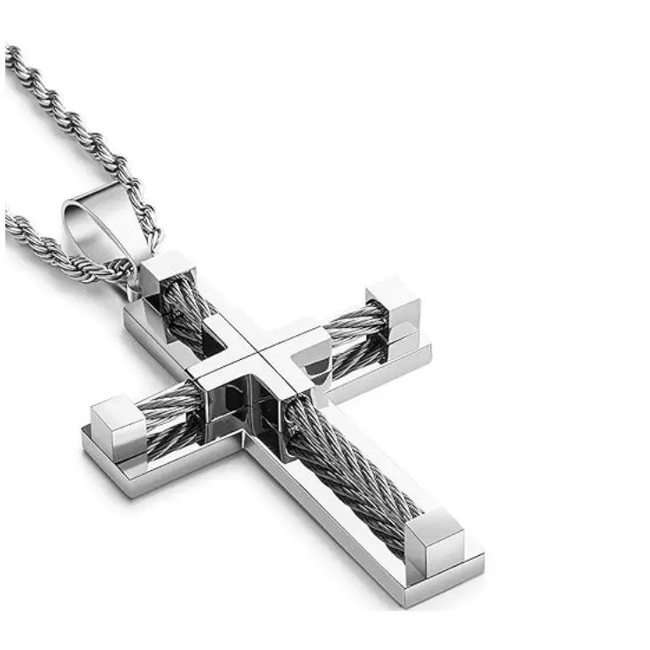 Steel pendant+Fried Dough Twists chain