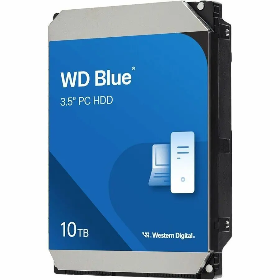 WD Blue 10TB High-Capacity Desktop Hard Drive - 3.5" SATA/600 Internal Hard Drive for Desktop Users, Data Storage Solution
