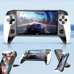X9 Handheld Game Console, Rechargeable Portable Gaming Machine, 5.5 Inch HD Screen, Retro Arcade with 3500 Games, Home & Travel Use, Portable Gaming System
