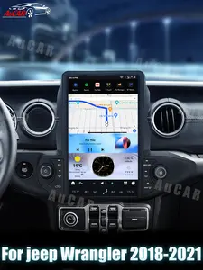 AuCar 13.6“ Jeep Wrangler/Gladiator 2018-2021 Tesla Style Head Unit Wireless Carplay Screen Upgrade GPS Navigation
